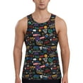 thumbnail image 1 of Easygdp Basketball Men's Tank Top, Sleeveless Muscle T Shirts, Breathable, Quick-Dry, Loose for Gym, Running, Fitness - X-Large, 1 of 9