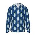 thumbnail image 1 of Easygdp Beautiful King Penguin Pattern Lightweight Long Sleeve Sun Shirt Sports long-Sleeved Sun Protective Clothing, Quick Drying Breathable - Small, 1 of 9