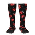 thumbnail image 1 of Easygdp Beautiful Red Ladybug Soccer Socks Sport Knee High Socks Calf Compression Athletic Socks for Men and Women, 1 of 9
