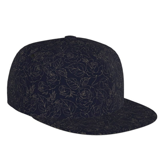 Easygdp Beautiful Roses Baseball Cap with Adjustable Flat Suitable for Head Circumference 22.4-23.6 in
