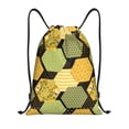 thumbnail image 1 of Easygdp Bee honey Drawstring Backpack, Beach Sackpack, Travel Sackpack Lightweight for Sports, Gym, Travel, Swimming - Small, 1 of 9