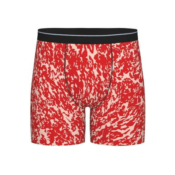 Easygdp Beef Men's Boxer Briefs Men’s Underwear Boxer Briefs for Men