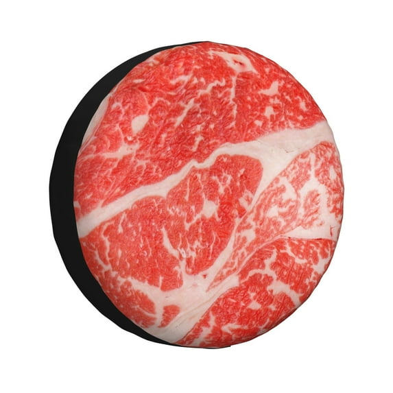 Easygdp Beef Steaks Wheel Sun Guard, Spare Tire Cover,Universal Trailer Suv Truck Camper Travel,Easy To Install And Remove -16 Inch