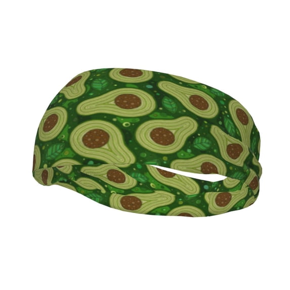 Easygdp Big Colorful Avocados Sports Headband Non Slip Headband Unisex for Head Circumference 19.6 - 22.4 inch