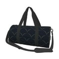 thumbnail image 1 of Easygdp Black Fish scales Travel Bag, Camping, Weekend, Carry On Overnight Duffel Bag with Shoulder Strap, 1 of 8