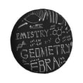thumbnail image 1 of Easygdp Black Scientific Automobile Tire Dust Cover, 14-17in Spare Tire Cover Universal Fit for Trailer, Car, Truck, SUV, Jeep - 14 inch, 1 of 9