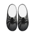 thumbnail image 1 of Easygdp Black Spiders Slippers for Women Mens Winter Warm Home Slippers Plush Slip on House Slippers for Indoor Outdoor Shoes-11, 1 of 7