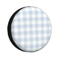 thumbnail image 1 of Easygdp Blue Checkboard Automobile Tire Dust Cover, 14-17in Spare Tire Cover Universal Fit for Trailer, Car, Truck, SUV, Jeep - 15 inch, 1 of 9