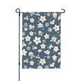 thumbnail image 1 of Easygdp Blue Flower Garden Flag Yard Flag Welcome Flag, Double-Sided, Weather Resistant for Outdoor Decor - 28"x40", 1 of 9