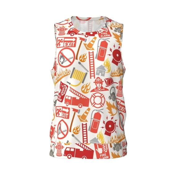 Easygdp Blue Gingham Men's Mesh Basketball Jersey Quick Drying Sleeveless Shirts Fitted Muscle Tank Tops Sport Round Neck T-Shirt - 3X-Large