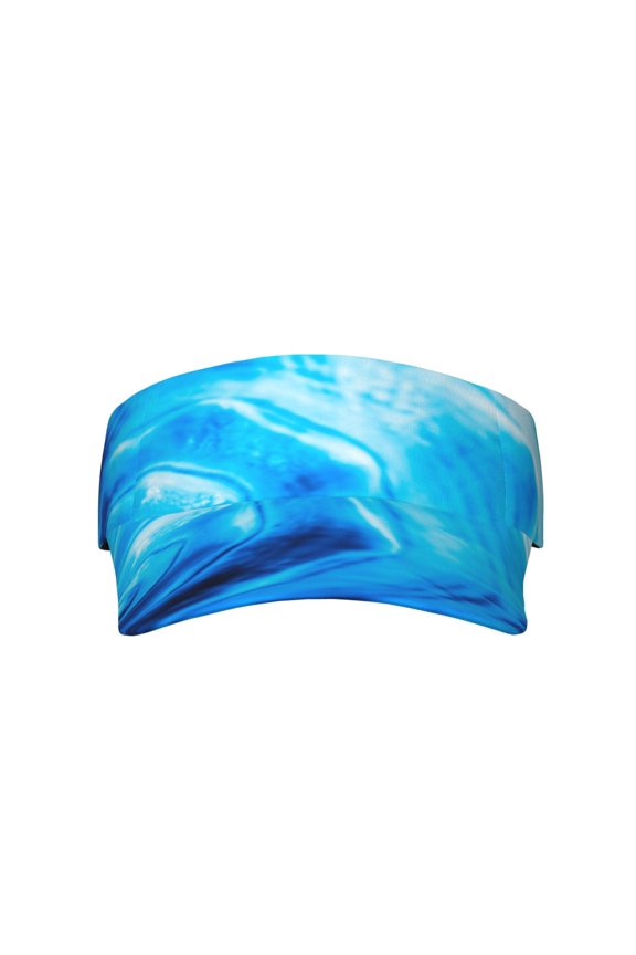 Blue Shell Stretchy Visor - Unisex Visor Hat for Men and Women, UPF 50 Sun Protection Visor, Ultra-Light