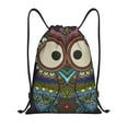 thumbnail image 1 of Easygdp Boho Owl Drawstring Backpack, Beach Sackpack, Travel Sackpack Lightweight for Sports, Gym, Travel, Swimming -, 1 of 9