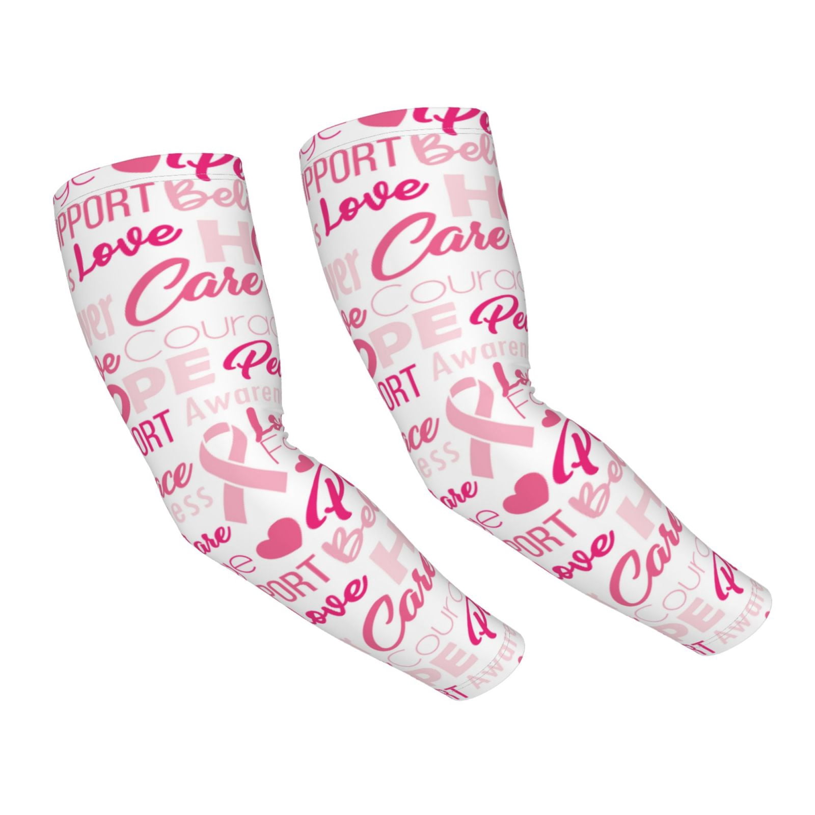 Easygdp Breast Cancer Pink Ribbons Awareness (2) Adult Ice Silk ...