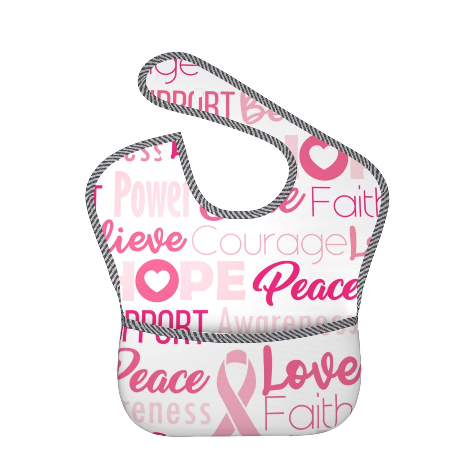 Easygdp Breast Cancer Ribbons Awareness (2) Bibs For Babies, Baby Bibs ...
