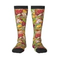 thumbnail image 1 of Easygdp Bright Mushrooms Soccer Socks Sport Knee High Socks Calf Compression Athletic Socks for Men and Women, 1 of 9