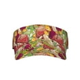 thumbnail image 1 of Easygdp Bright Mushrooms Stretchy Visor - Unisex Visor Hat for Men and Women, UPF 50 Sun Protection Visor, Ultra-Light, 1 of 8