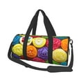 thumbnail image 1 of Easygdp Brightly Colored Cupcakes Travel Bag, Camping, Weekend, Carry On Overnight Duffel Bag with Shoulder Strap, 1 of 8
