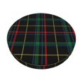 thumbnail image 1 of Easygdp Buffalo Plaid Dark Green Easy To Install Bar Chair Cover&Cound Chair Cover&Elastic Stool Cover, Washable&Bottom With Elastic Edge - 12 Inch, 1 of 7