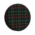 thumbnail image 1 of Easygdp Buffalo Plaid Dark Green Wheel Sun Guard, Spare Tire Cover,Universal Trailer Suv Truck Camper Travel,Easy To Install And Remove -14 Inch, 1 of 9