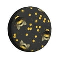 thumbnail image 1 of Easygdp Bumblebee Wheel Sun Guard, Spare Tire Cover,Universal Trailer Suv Truck Camper Travel,Easy To Install And Remove -15 Inch, 1 of 9