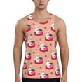 thumbnail image 1 of Easygdp Bunny And Strawberry Men's Tank Top, Sleeveless Muscle T Shirts, Breathable, Quick-Dry, Loose for Gym, Running, Fitness - Small, 1 of 9