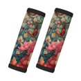 Easygdp Butterflies In Blooming Garden Luggage Handle Wraps for