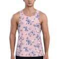thumbnail image 1 of Easygdp Butterfly Men's Tank Top, Sleeveless Muscle T Shirts, Breathable, Quick-Dry, Loose for Gym, Running, Fitness - 4X-Large, 1 of 9