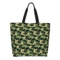 thumbnail image 1 of Easygdp Camouflage Dinosaur Tote Bags for Women,Women Travel Shoulder Bags Handbags，Big Capacity Shopping Work Bag, 1 of 8