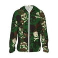 thumbnail image 1 of Easygdp Camouflage Skull Lightweight Long Sleeve Sun Shirt Sports long-Sleeved Sun Protective Clothing, Quick Drying Breathable - 3X-Large, 1 of 9