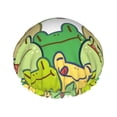 thumbnail image 1 of Easygdp Cartoon Frog Shower Caps for Women, Double Waterproof Layers Shower Cap, Quick Drying Bath Hair Cap Reusable, 1 of 9