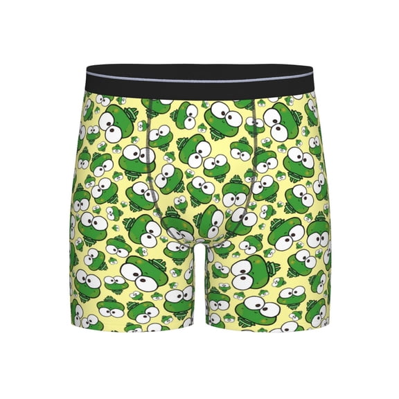 Easygdp Cartoon Frogs Men's Boxer Briefs Men’s Underwear Boxer Briefs for Men