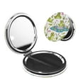 thumbnail image 1 of Easygdp Cartoon Frogs Travel Makeup Mirror, 2X Magnifying Mirror 2-Sided Travel Essential Mirror, Magnetic Portable Mirror-Round Shape, 1 of 9