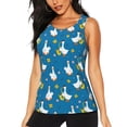 thumbnail image 1 of Easygdp Cartoon Goose Women's Workout Tank Top, Running Top, Hiking Shirt, Quick-Dry for Running, Yoga, Hiking - XX-Large, 1 of 9