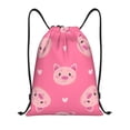 thumbnail image 1 of Easygdp Cartoon Pigs and Hearts Drawstring Backpack, Beach Sackpack, Travel Sackpack Lightweight for Sports, Gym, Travel, Swimming - Medium, 1 of 9