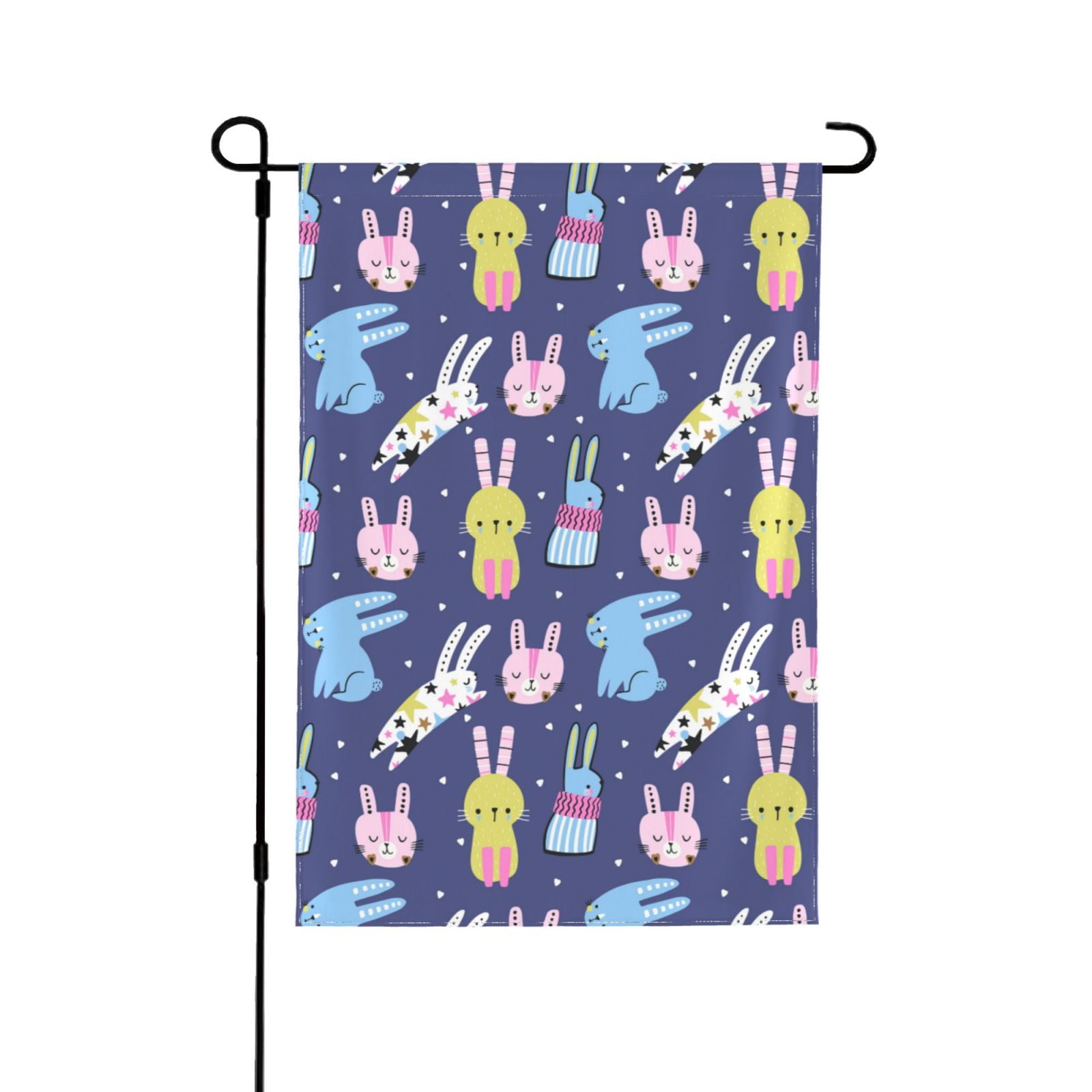Easygdp Cartoon Rabbit Garden Flag Yard Flag Welcome Flag, Double-Sided ...