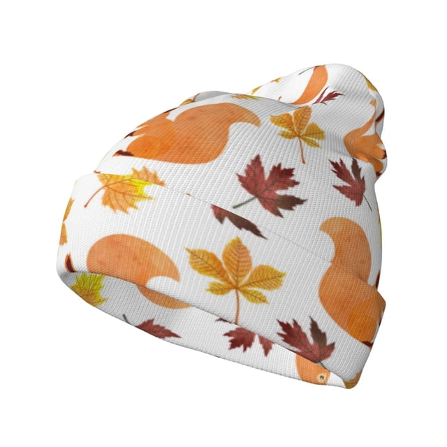 Regal Dog Products Hunting Beanie - Thermal Knit Stocking Cap For Men & Women, One Size Fits All, Orange