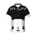 thumbnail image 1 of Easygdp Cat Meow Men's Hawaiian Shirts Print Lapel Short Sleeve for Beach, vacation, party, casual occasions - XX-Large, 1 of 9