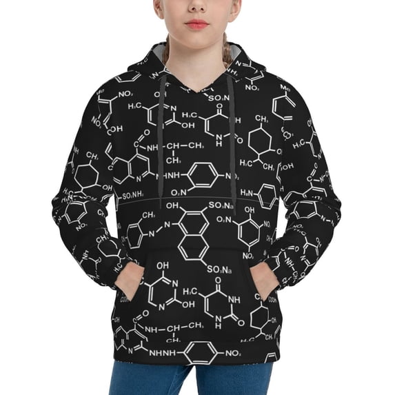 Easygdp Chemistry Formulas 1 Boys Hoodie Kids Sweatshirt Youth Pullover With Hood-Small