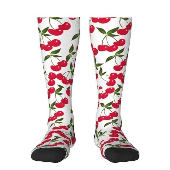 Easygdp Cherry Fashionable Adult Sockings&Sports Sockings&Breathable Sockings, Non-Pilling,Contrasting Color Design