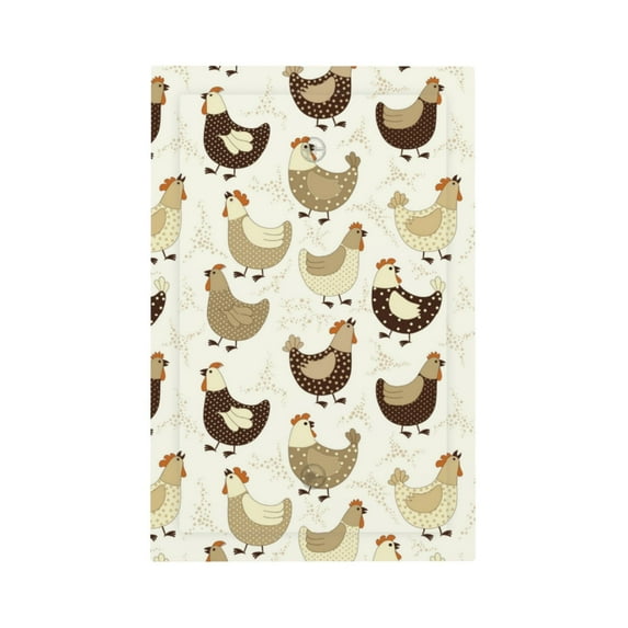 Easygdp Chicken Cartoon Decorator Light Switch or Receptacle Outlet Wall Plate Decorator Wall Plate Child Safe Outlet Cover-Style V