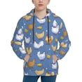 thumbnail image 1 of Easygdp Chicken Family Boys Hoodie Kids Sweatshirt Youth Pullover With Hood-Small, 1 of 6