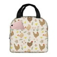 thumbnail image 1 of Easygdp Chicken Family Premium Insulated Lunch Bag - Waterproof Oxford Cloth, Aluminum Foil Lining, Large Capacity, Front Pocket, Unisex for Work, School, Outdoor Activities, Picnics, 1 of 5