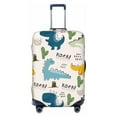 thumbnail image 1 of Easygdp Childish Dinosaur Double-Sided Printed Elastic Suitcase Protective Cover,Invisible Zipper, Business Trip Luggage Cases,Washable And Resistant To Falling -Small, 1 of 9