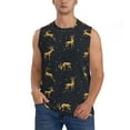 thumbnail image 1 of Easygdp Christmas Deers Men's Breathable Tank Tops Sleeveless Sporty T Shirts for Basketball, Mountaineering, Bodybuilding -Medium, 1 of 8