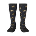 thumbnail image 1 of Easygdp Christmas Deers Soccer Socks Sport Knee High Socks Calf Compression Athletic Socks for Men and Women, 1 of 9