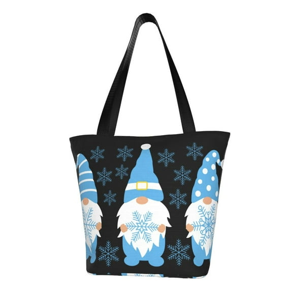 Easygdp Christmas Gnome Snowflake Shoulder Bags for Women,Crossbody Bags Shoulder Purse Handbag for Women