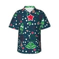 thumbnail image 1 of Easygdp Christmas Men's Hawaiian Shirts Print Lapel Short Sleeve for Beach, vacation, party, casual occasions - X-Large, 1 of 9
