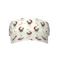 thumbnail image 1 of Easygdp Christmas Pug Dog Stretchy Visor - Unisex Visor Hat for Men and Women, UPF 50 Sun Protection Visor, Ultra-Light, 1 of 8
