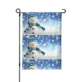 thumbnail image 1 of Easygdp Christmas Snowman In The Snow Garden Flag Yard Flag Welcome Flag, Double-Sided, Weather Resistant for Outdoor Decor - 12.5"x18", 1 of 9
