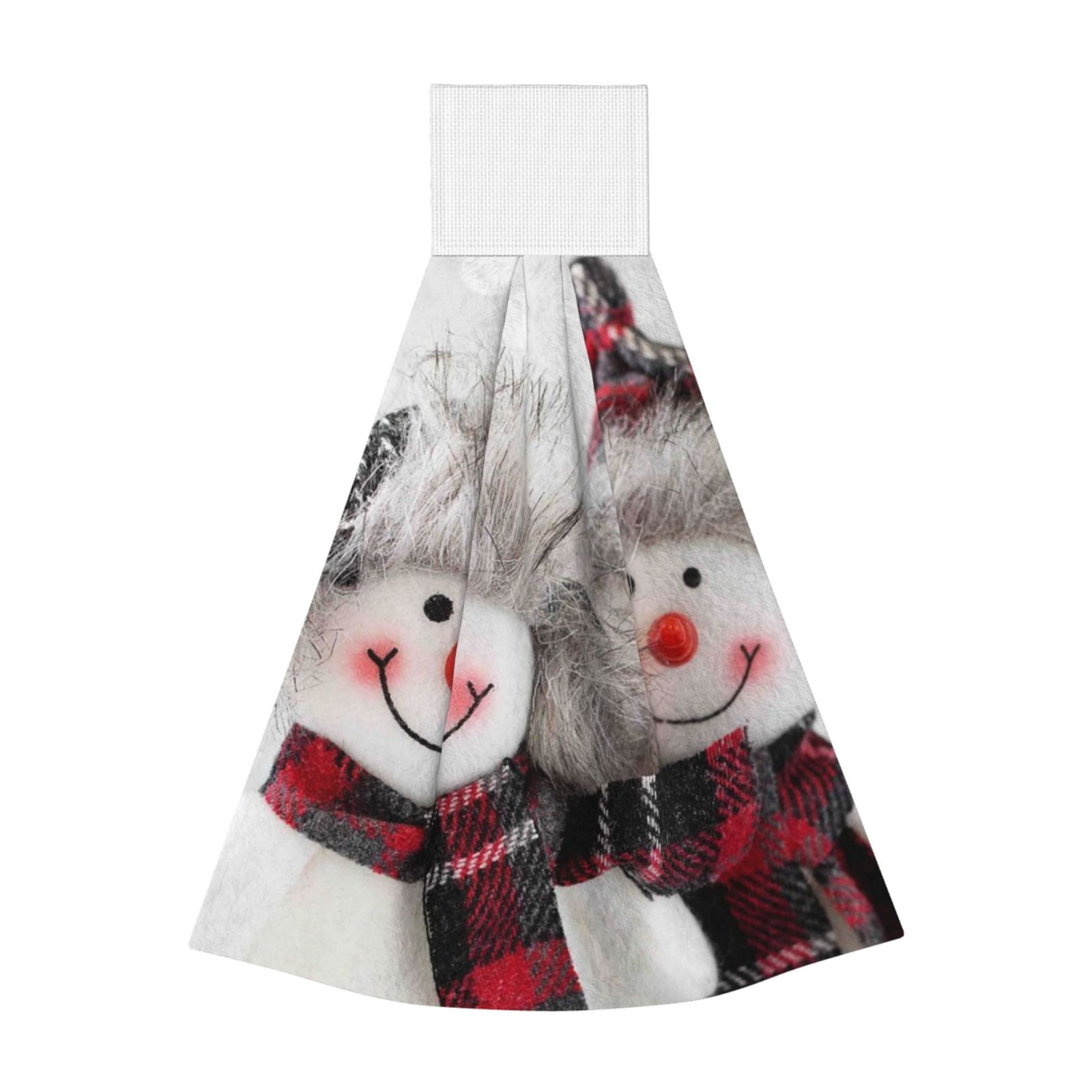 KOCOART Winter Snowman Owl Kitchen Towels - 2 Pack Absorbent Hand Towels With Hanging Loop - View #9